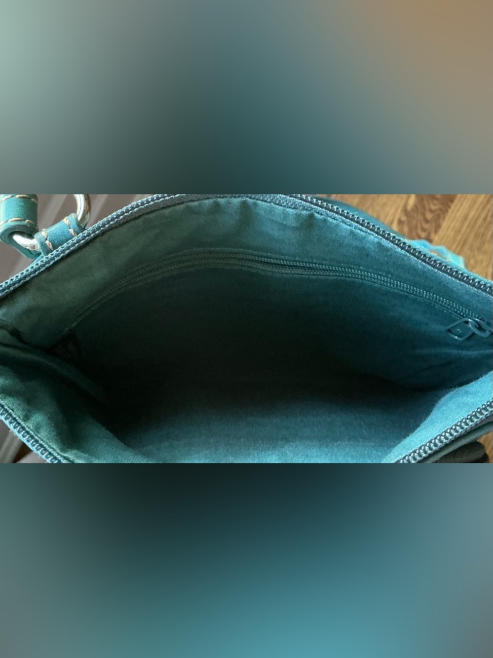 Fossil Crosstown flat crossbody vintage purse - Picture 6 of 8
